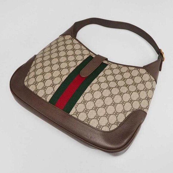 Balenciaga x Gucci Beige/Ebony Coated Canvas/Leather The Hacker Project 1961 ... - Picture 3 of 10